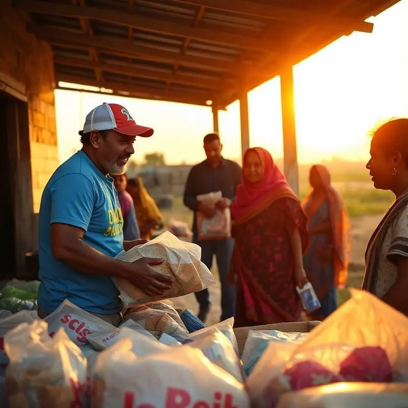 Food Support Providing food support to underprivileged families